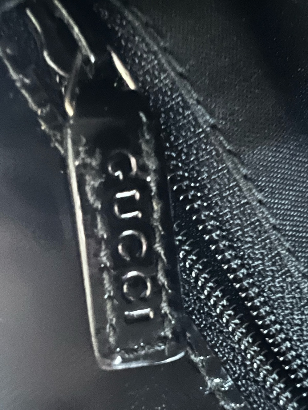GUCCI BLACK GG CANVAS SHOULDER BAG - Picture 10 of 15